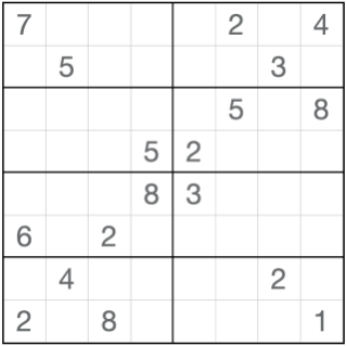 Anti-König-Sudoku8x8