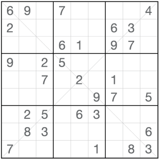 Diagonales Anti-König-Sudoku