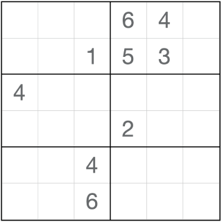 Anti-Ritter-Sudoku 6x6