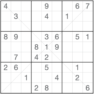 Diagonales Anti-Ritter-Sudoku
