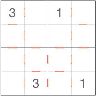 Aufeinanderfolgendes Sudoku 4x4