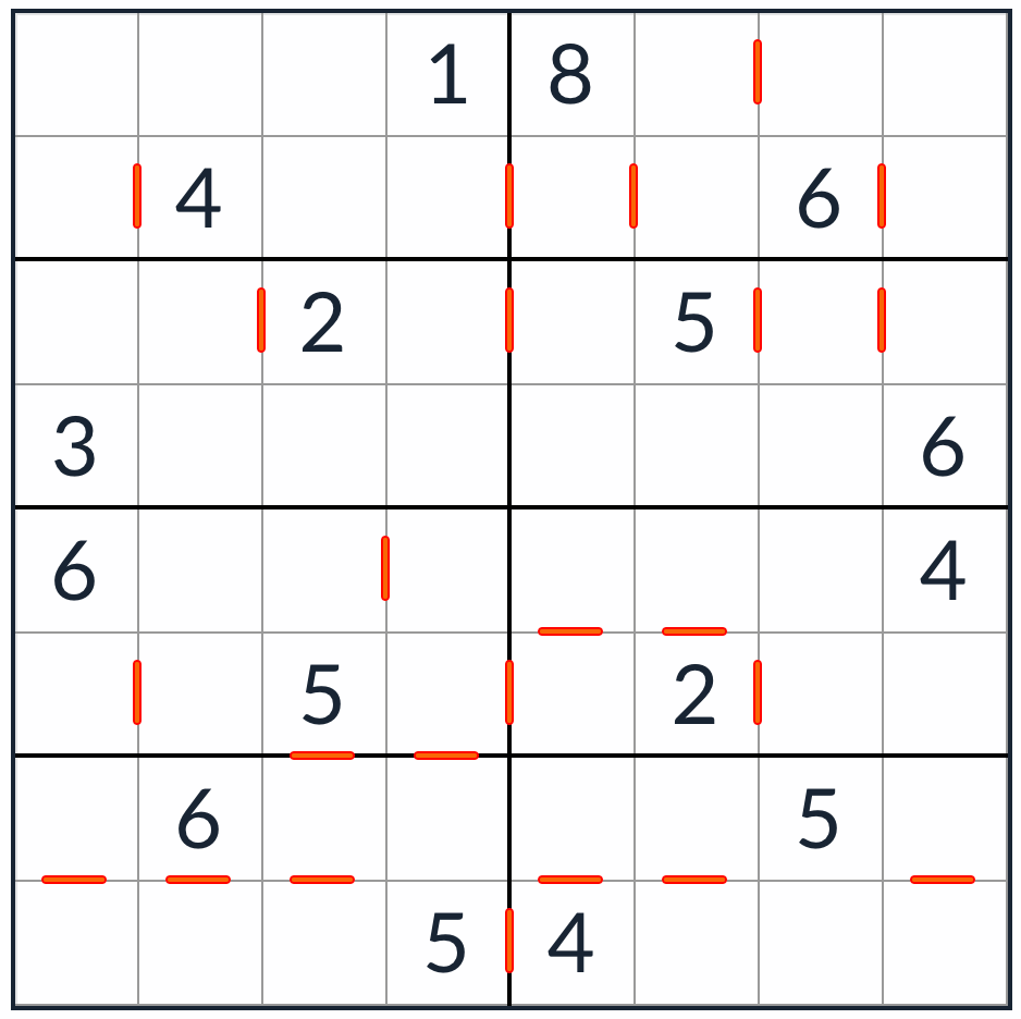 Anti-King-aufeinanderfolgende Sudoku 8x8