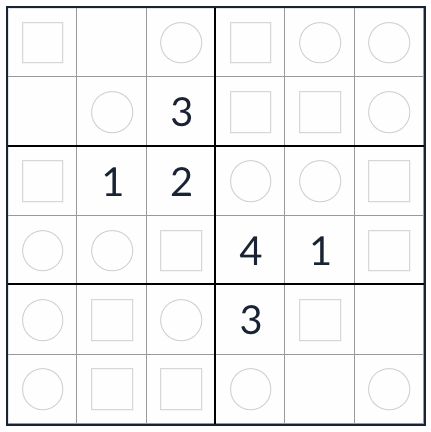 Anti-King-Even-ODD Sudoku 6x6