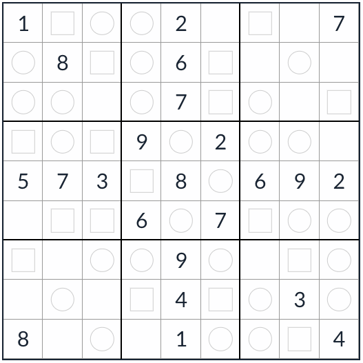 Anti-King-Even-Odd Sudoku