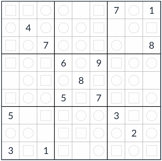 Anti-Knight-Even-Odd Sudoku