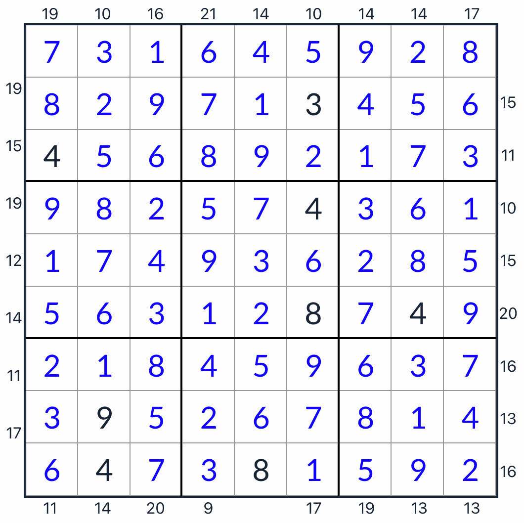 Anti-King-Rahmen Sudoku