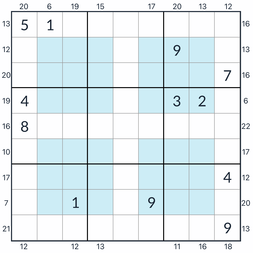 Anti-King-Hyperrahmen Sudoku