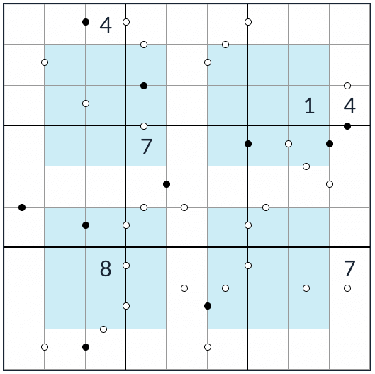 Anti-Knight Hyper Kropki Sudoku Frage
