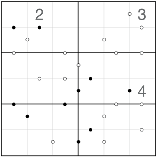 Kropki-Sudoku 6x6
