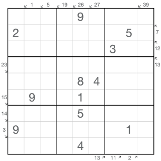 Kleines einzigartiges Killer-Sudoku