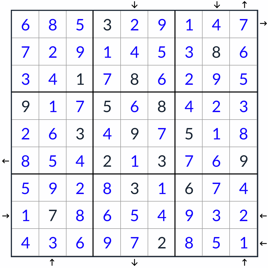 Anti-Knight Rossini Sudoku Lösung