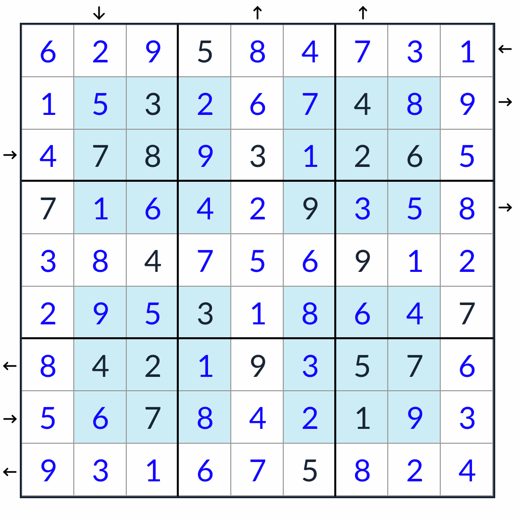 Hyper Rossini Sudoku Lösung