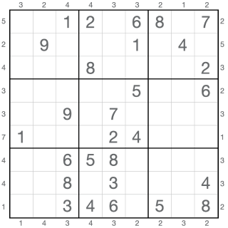 Wolkenkratzer-Sudoku