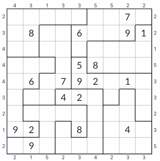 Anti-Knights-unregelmäßiger Wolkenkratzer Sudoku