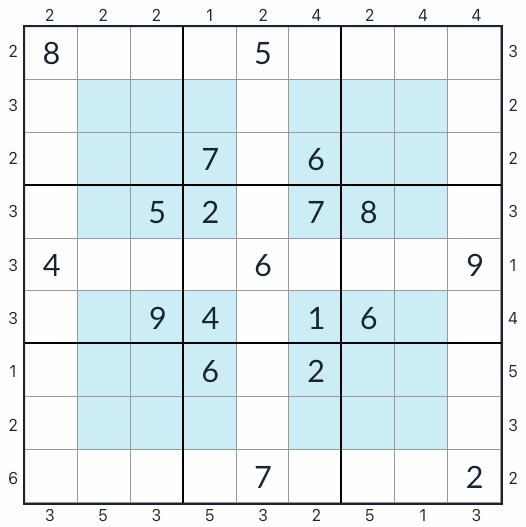 Anti-King-Hyper-Wolkenkratzer Sudoku
