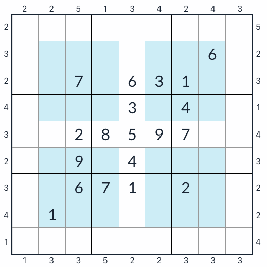 Anti-Knight-Hyper-Wolkenkratzer Sudoku