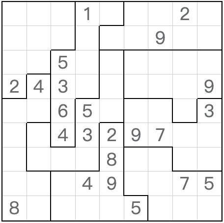 Twin entsprechender Anti-King-Jigsaw Sudoku